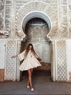 🦄SPELL Arabian Jewel Embroidered Dress